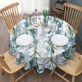 thumbnail image 3 of Pioneer Flower Floral Print Pattern Round Tablecloth 60"x60",Wrinkle Wipeable Table Cloth for Kitchen Dining Room Picnic Patio Party, 3 of 6