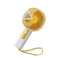 thumbnail image 1 of ddioayh Handheld Fan Triangular Stitching Lanyard Design with Thickened Protective Net Portable Travel Fan Strong Airflow for Outdoor Activities, 1 of 5