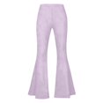 thumbnail image 5 of Women Flare Leggings Tummy Control High Waisted Wide Leg Yoga Pants Bootcut Workout Leggings Skinny Yoga Pants, 5 of 6