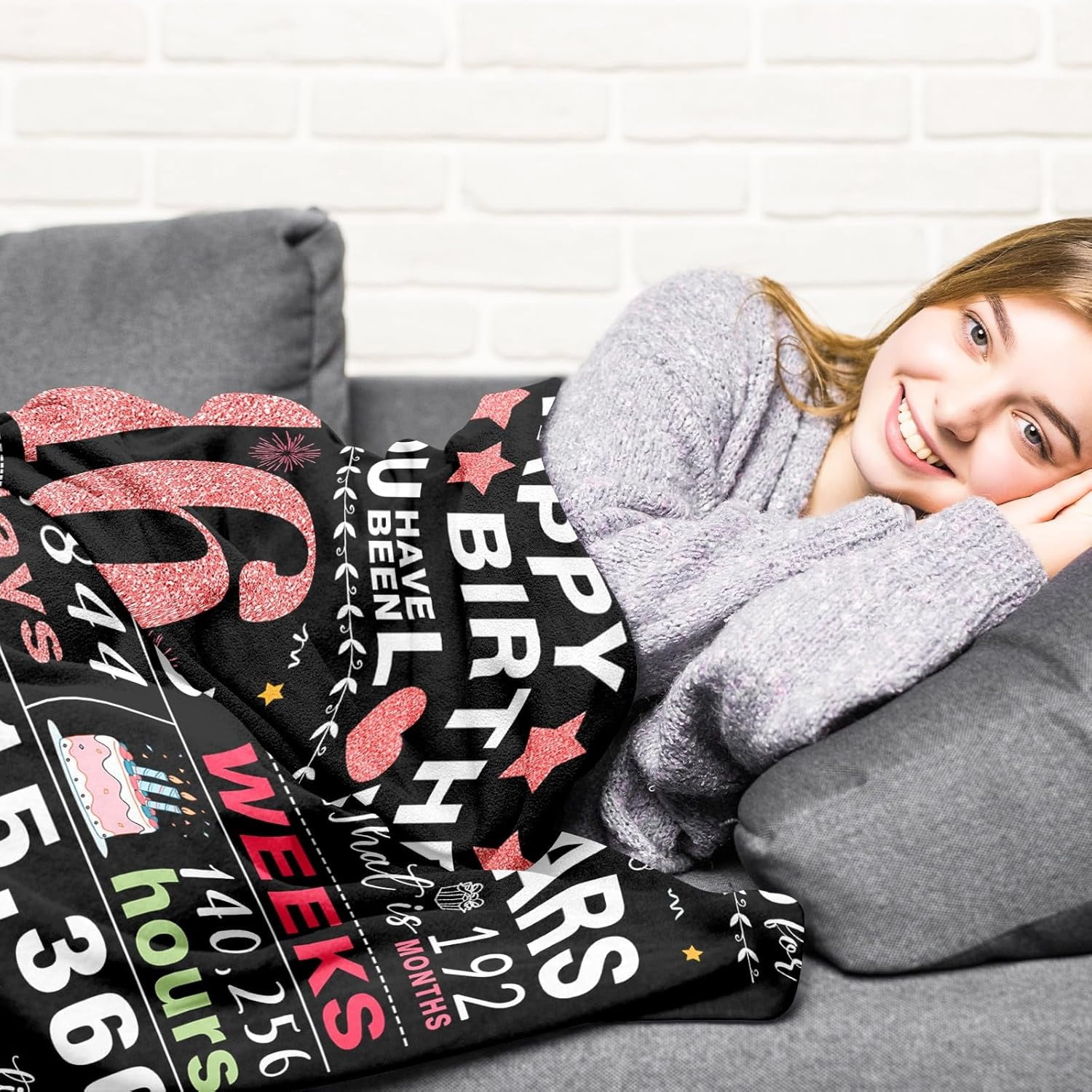 Sweet 16 Gifts for Girls, 16th Birthday Gifts for Girls, 16 Year Old Girls Birthday Gift Ideas, Gifts for 16 Year Old Girls, Teenager Girl Gift Ideas, 16 Birthday Decorations for Girls Blanket 50x60