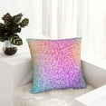 thumbnail image 6 of Yiaed Colorful Glitters Print Pillow Covers Super Soft Decorative Square Throw Pillow Covers Case Cushion Covers for Sofa Couch Bedroom Car Decor（No pillow core）-18"x18", 6 of 7