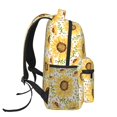 thumbnail image 4 of Haiem Watercolor With Sunflowers Printed School Backpack,Casual Travel Lightweight Backpack,Durable Comfortable Multifunctional Backpack,Laptop Backpack, 4 of 5