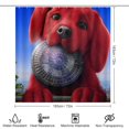 thumbnail image 2 of Clifford El gran perro rojo-theme 4-Piece Shower Curtain Set with Rugs, Waterproof Bathroom Decor Set Includes Bath Mat, U-Shaped Rug, Toilet Lid Cover and Curtain with Hooks, 2 of 6