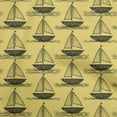 thumbnail image 1 of oneOone Cotton Poplin Medium Yellow Fabric Beach Boat Sewing Material Print Fabric By The Yard 42 Inch Wide, 1 of 4