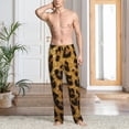 thumbnail image 2 of Sikiie Golden Leopard Glitter Pajama Pants Men, PJ Bottoms, Sleep & Lounge Pants-XX-Large, 2 of 6