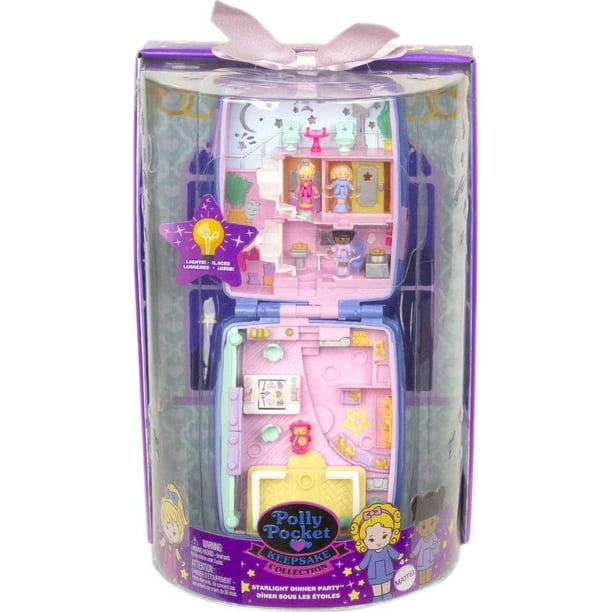 Polly Pocket Keepsake Collection Starlight Dinner Party Compact