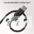 thumbnail image 2 of Cable Tipo USB-C a USB Tipo-C 1Hora 2m 3A negro, 2 of 3