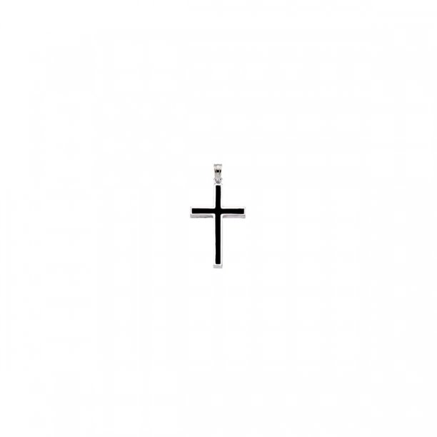 Cross with Black Epoxy R4010bk / 14Kw / 30.00X20.00 Mm / P / Cross W ...