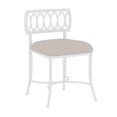 thumbnail image 6 of Hillsdale Furniture Canal Street Metal Vanity Stool, White, 6 of 12