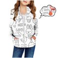 thumbnail image 2 of Shadoumai Toddler Boys Girls Cartoon Print Zip Jacket Hooded Trench Lightweight Kids Coats Windbreaker Outdoor Cute Dust Coats, 2 of 5