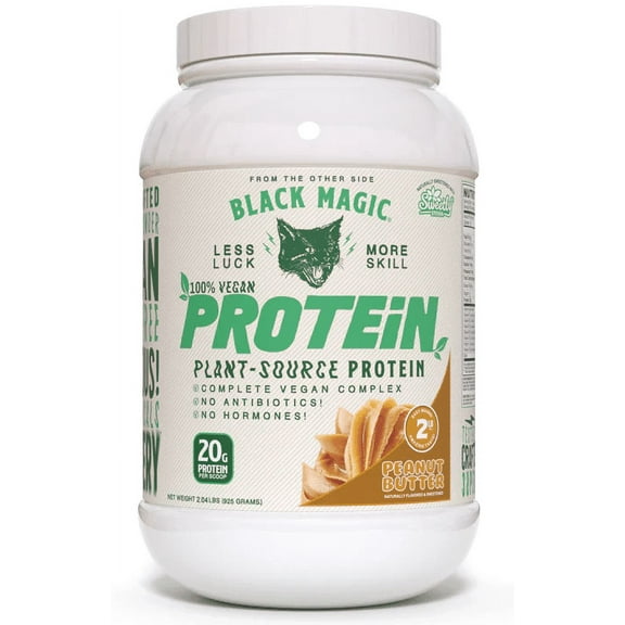 Black Magic: 100% Vegan Protein, 2lb Peanut Butter Flavor