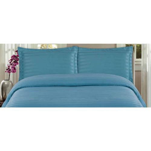 Dreamspace Microfiber Damask Stripe Bedding Duvet Cover Set