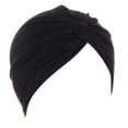 thumbnail image 4 of Fgnfyis Women‘S Tied Turbans Knot Bonnet Cap, Headwraps Hats for Style - Hats for Women Black, 4 of 4