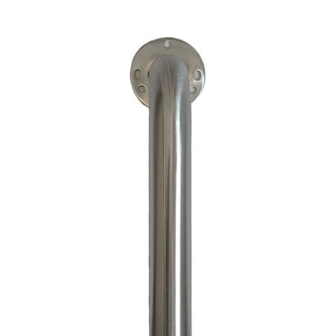 5-Hole 42 in. x 1-1/2 in. Exposed Screw Safety Grab Bar in Brushed Stainless Steel
