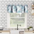 thumbnail image 2 of Ocean Beach Theme Window Valance Curtain,Starfish Seashells Coral, Decorative Curtain Valance for Kitchen Bedroom Decor with Rod Pocket, 2 of 5