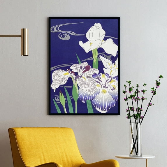 Irises - 1890–1900 | Kogyo Tsukioka | Premium Fine Art Print | 20th Century Japanese | Woodblock | Botanical | Plant Art | Nature Art