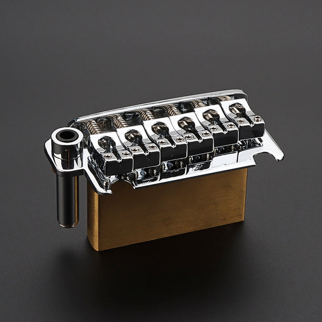 2-Point Electric Guitar Bridge Guitar Tremolo Bridge with Tremolo System Saddles Mounting accessories Easy to Install