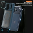 thumbnail image 5 of Allytechgroup iPhone 15 Pro Max Case with Crossbody Shoulder Strap, Compatible with Magsafe Matte Back Cover Camera Lens Kickstand Shockproof Translucent Case for iPhone 15 Pro Max, Gray, 5 of 11