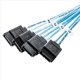thumbnail image 5 of 4X Mini SAS HD SFF-8644 una 4 X 7Pin Cable de Disco Duro Servidor de 12 Gbps Disco Duro Externo Cable de Alta Velocidad 3,33 Pies / 1M, 5 of 5