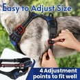 thumbnail image 4 of Arnés para perros Rabbitgoo No Pull, a cuadros azules, para perros pequeños, 4 of 6