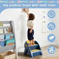 thumbnail image 5 of Soluxeo Step Stool for Toddlers, Foldable Two-Step Stool Featuring a Non-Slip Design and a Handle, Suitable for Various Uses in The Bathroom, Kitchen, Bedroom, 5 of 7