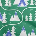 thumbnail image 1 of oneOone Cotton Poplin Green Fabric Mountain Pattern Sewing Craft Projects Fabric Prints By Yard 42 Inch Wide, 1 of 5