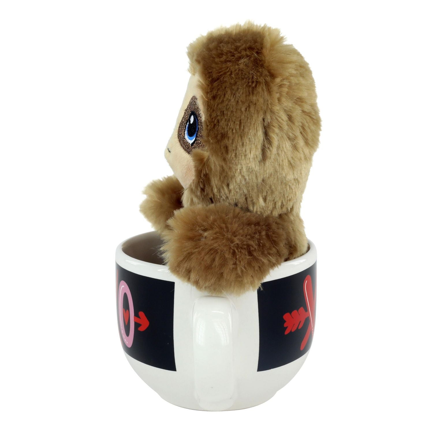 Way To Celebrate Valentine’s Day Plush Toy in Soup Mug, Sloth