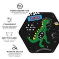 thumbnail image 4 of Kll Hexagon Drink Coasters Set Of 4,Pu Leather Absorbent Coasters Set Decorative Coffee Cup Coasters Housewarming Gift For Home Decor-Space Dino Cartoon Black, 4 of 9