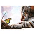 thumbnail image 1 of Taladro de pintura de diamante (DE5964) completo redondo resina gato mariposa Kit DIY 5D dibujo 50x70cm FLhrweasw Nuevo, 1 of 1