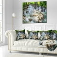 thumbnail image 3 of Designart White Huay Mae Kamin Waterfall - Landscape Photography Throw Pillow - 16x16, 3 of 5