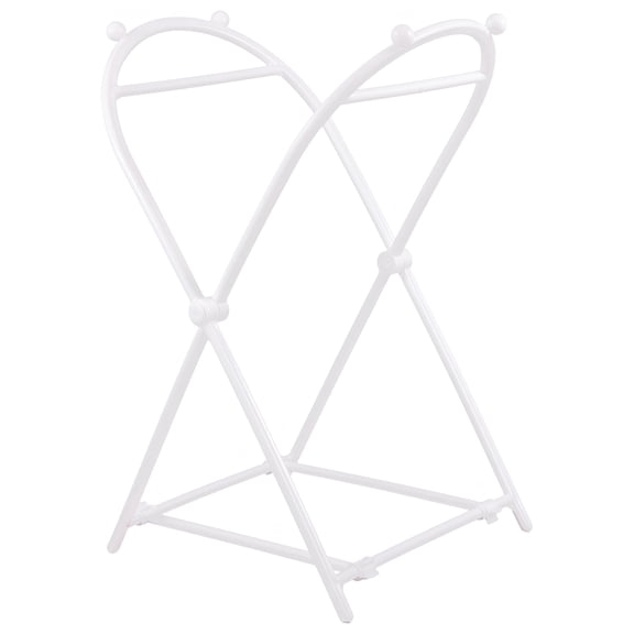 LAMIRO Plastic Hanging Trash Bag Holder for Kitchen and Grocery Bags (White)