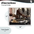 thumbnail image 4 of Stupell Industries Contemporary Golden Sound DJ Turntables White Framed Giclee Art, 14 x 11, by Franklyn Gregory, 4 of 8