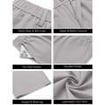 thumbnail image 6 of COOFANDY Men's Casual Linen Cotton Pants Elastic Waist Summer Beach Trousers Lightweight Yoga Vacation Pants, 6 of 6