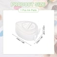 thumbnail image 2 of Uxcell Pigment Ink Pads for Stamps, 1.9 x 1.4 Inch Water Drop Shape Embossing Craft Chalk Sticky Ink Pad Stamp for Wood, Fabric, Fingerprint, Scrapbook, DIY Card Making, Cloud White, 2 of 6