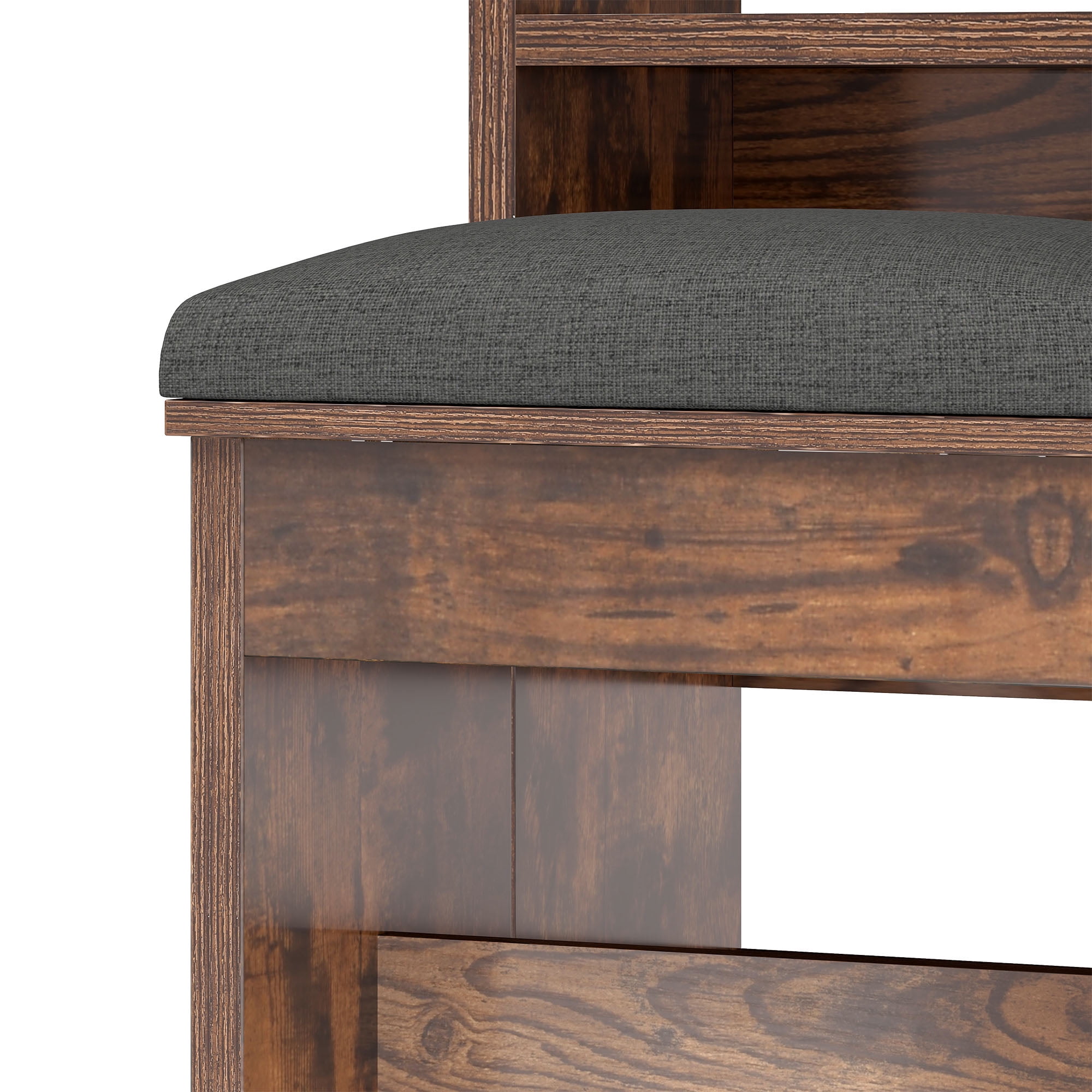 Uforic 8-Tier Entryway Shoe Storage Bench, Multi-Level Shoe Cabinet with Large Boot Storage, Ideal for Home and Living Room, Brown
