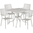 thumbnail image 3 of 35.5SQ White Patio Table Set, 3 of 4