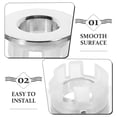 thumbnail image 3 of WEUVEB 4Ud Tapas De Desbordamiento Para Lavabo En Plateado Con Instalación Sin Herramientas, 3 of 7