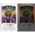 thumbnail image 2 of Wirehaired Pointing Griffon King of Mardi Gras Ceramic Night Light 4 in x 6 in, 2 of 3