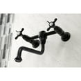 thumbnail image 6 of Kingston Brass KS1211BEX Wall Mount Bathroom Faucet, Polished Chrome, 6 of 7