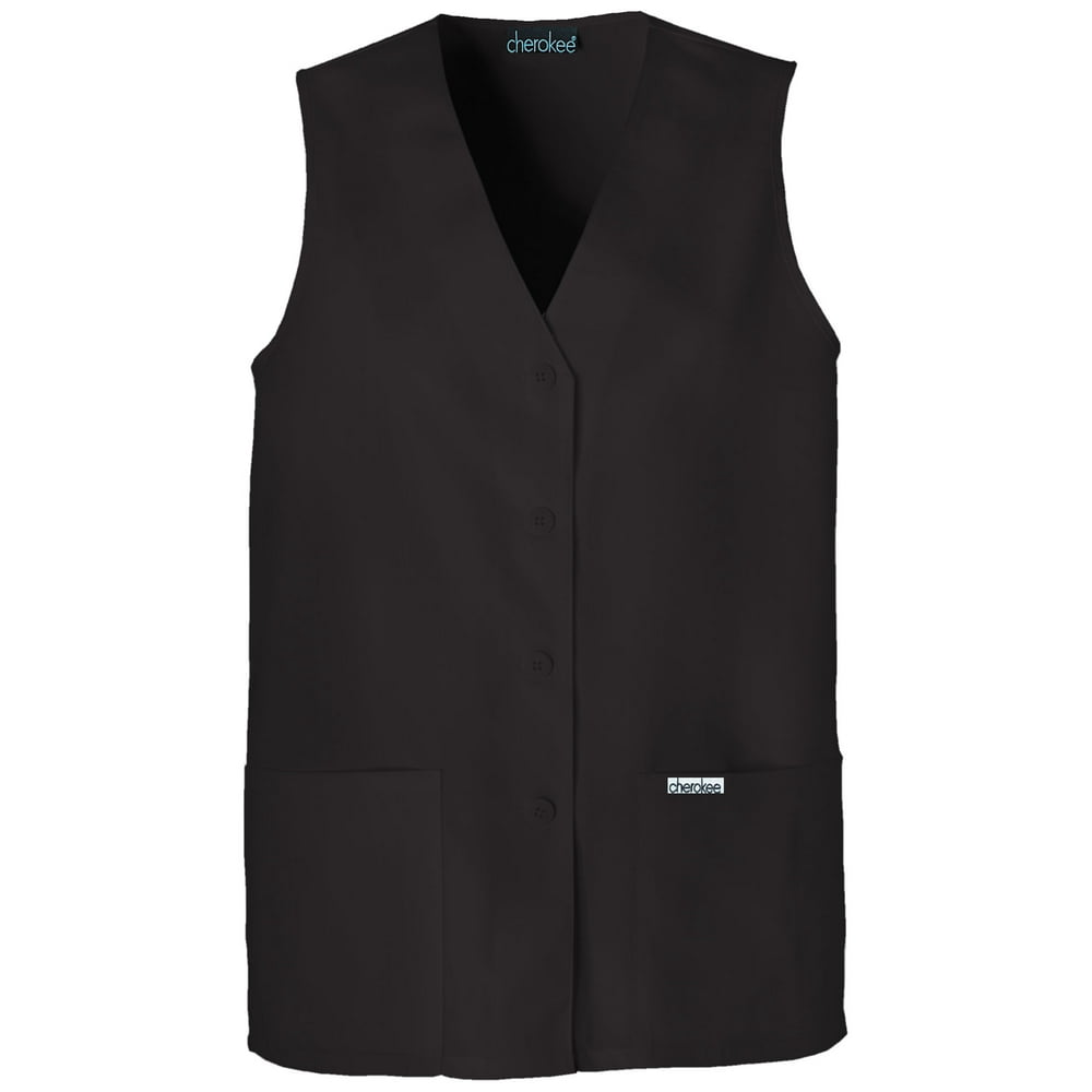 Cherokee Cherokee Workwear Professionals Scrubs Vest for Women Button