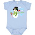 thumbnail image 3 of Inktastic Just Chillin' This Christmas Fun Snowman in Top Hat Boys or Girls Baby Bodysuit, 3 of 5