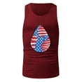 thumbnail image 2 of Eashery Men T Shirts Body-building Blouse Summer Casual Vests for Men Red Small, 2 of 4