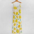 thumbnail image 5 of Yuzu Fruit Sleeveless Dress Women's Evening Dress Womans Clothing, 5 of 9