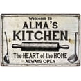 thumbnail image 1 of ALMA'S Kitchen Farmhouse Sign 8 x 12 Matte Finish Metal 108120033199, 1 of 1