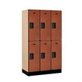 thumbnail image 2 of Designer Wood Locker - Double Tier - 3 Wide - 5 Feet High - 18 Inches Deep - Cherry, 2 of 3