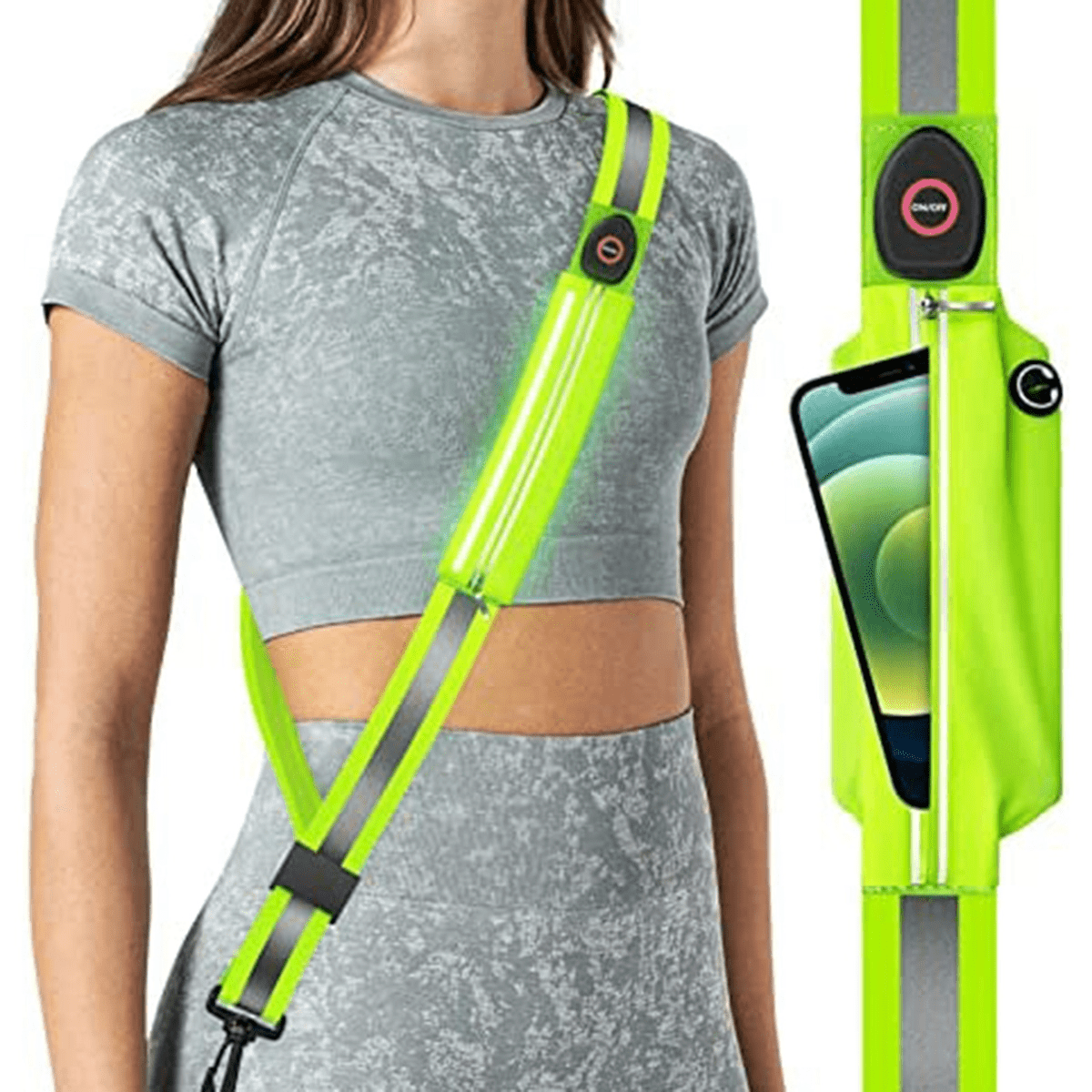 Led running belt sales