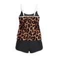 thumbnail image 5 of LYEAA 3 Piece Tankini Swimsuits for Women Colorblock Bathing Suit Tank Tops and Boyshorts Bottom Modest Swimwear, 5 of 8