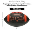 thumbnail image 6 of Huddle Hero Mini Football 2-Pack w/ Pump (Black/Green and Brown/White) (Black and Red, Mini), 6 of 6