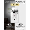 thumbnail image 2 of Night Lights Auto Sensor Deer Plug-in LED Nightlights Lamp Dusk to Dawn for Living Room, Bedroom, Bathroom, Hallway, Stairways Home Wall Decor, Animal Mount Forest Silhouette Night Light, 2 of 9