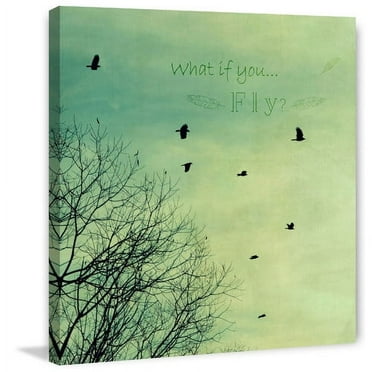 Marmont Hill "What If You Fly" by Robert Dickinson Painting Print on Canvas